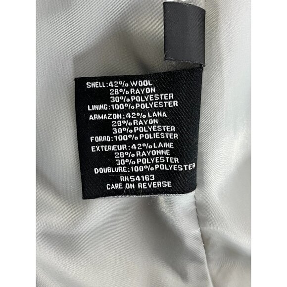 Nine West Wool Blend Blazer Peacoat Longline Women 4 Business Casual Preppy Twee - Picture 11 of 12